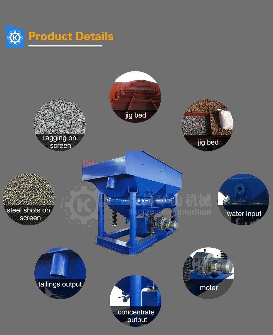 Jt2-2 Coal Processing Plant Gravity Jig Separator Saw Tooth Wave Jig