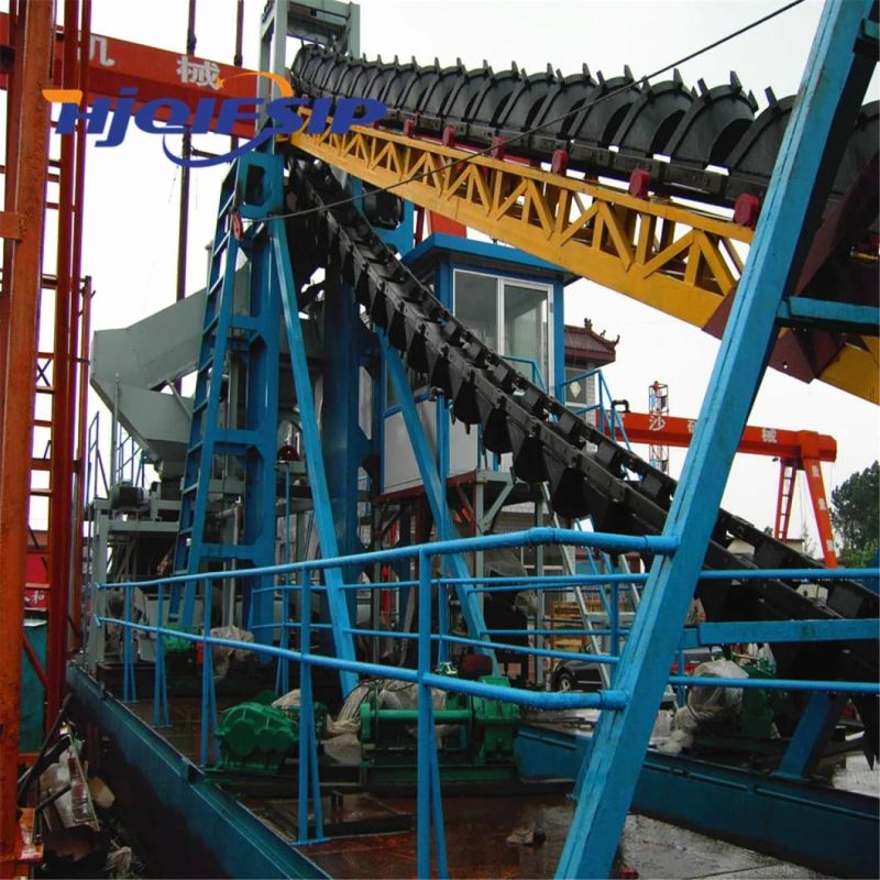 Low Price and High Efficient Bucket Chain Type Gold Mining Dredger for River Gold/Diamound