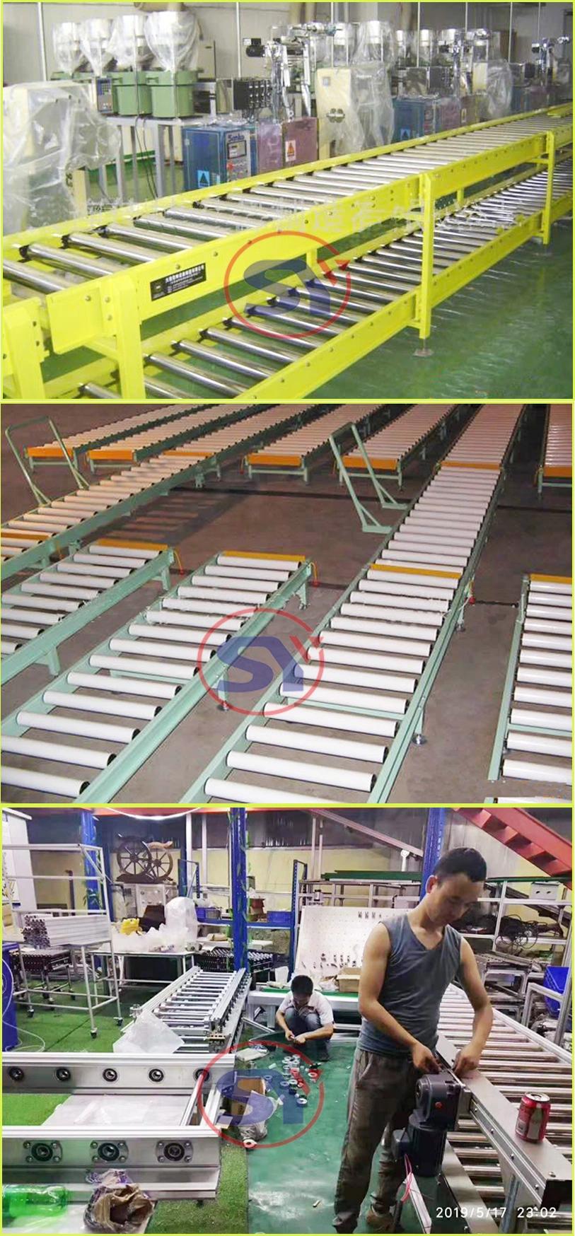 Portable Manual Gravity Roller Conveyor with Worktable