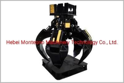 Four Petals Rock Steel Grab Excavator Spare Parts Hydraulic Grapple