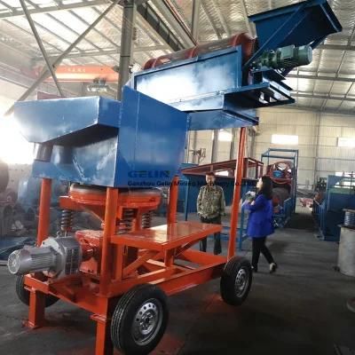 Liberia 100tph Alluvial River Sand Gold Mining Washing Plant