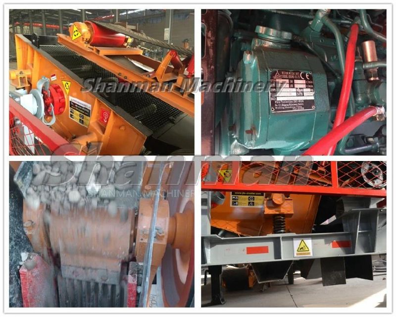 10-20tph Stone/Jaw/Cone/Impact/Hammer/Rock/Mining/Mineral/Mobile Crusher for Quarry/Asphalt/Granite/Cobble/Limestone/Ore/Crushing Machine/Grinding Machine/Mill