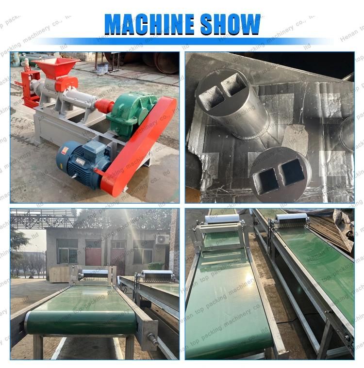 Latest Cubic Shape Barbecue Coal/Charcoal Briquette Make Extruder Machine for Sale