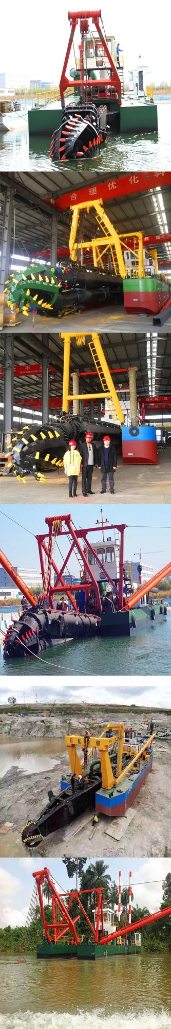 Water Flow 7000m3 Cutter Suction Sand Dreger with Underwater Pump