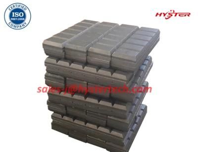 63HRC Cast Iron Chocky Blocks for Mining Bucket Wear Abrasion