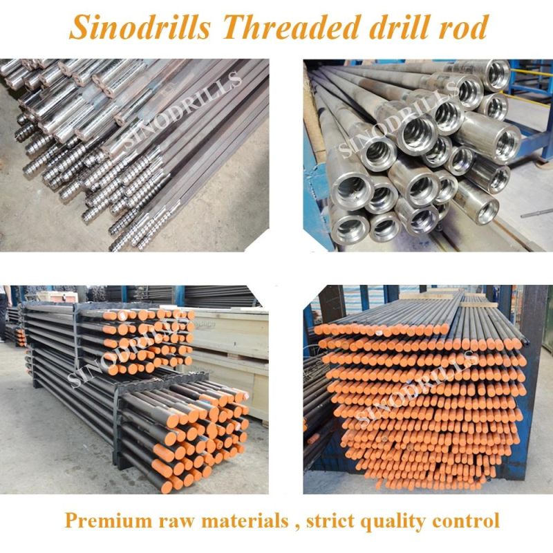 Sinodrills 12′ 3660mm Threaded Rod T38 Mf Rock Drill Rod