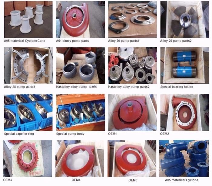 Naipu OEM Service Slurry Pump Closed Impeller