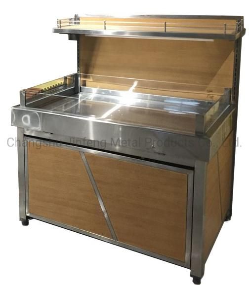 Supermarket Display Rack Store Wooden Shelve for Bulk Food