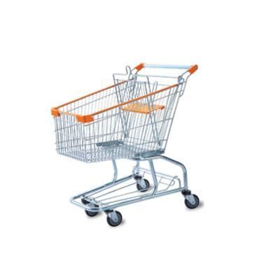 New Design Low Price 100L American Style Supermarket Trolley