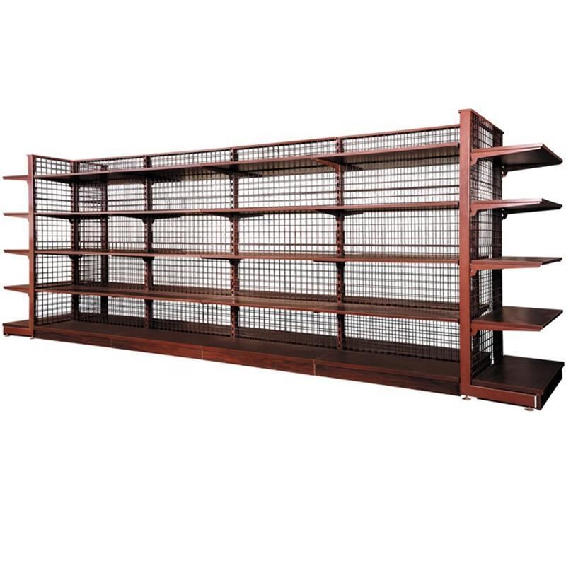 Supermarket Display Racks Shelving Retail Modern Fancy Store Metal Shelves