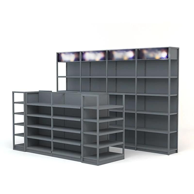 Multi-Layers Supermarket Shelf Display Gondola Racking Stand