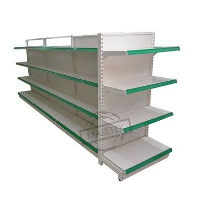 Retail Store Center Gondola India Market Plain Display Wall Shelves