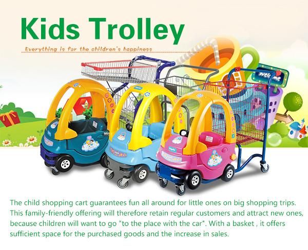 Children Funny Plastic Supermarket Trolley Cart for Sale