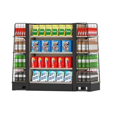 Supermarket Shelves Display Racking Stand Cold-Rolled Advertising Gondola