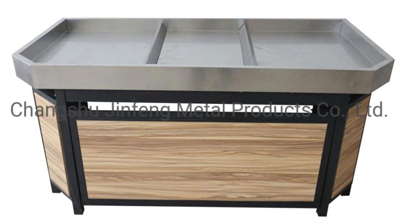 Supermarket & Store Shelving Wooden and Metal Fruit and Vegetable Rack
