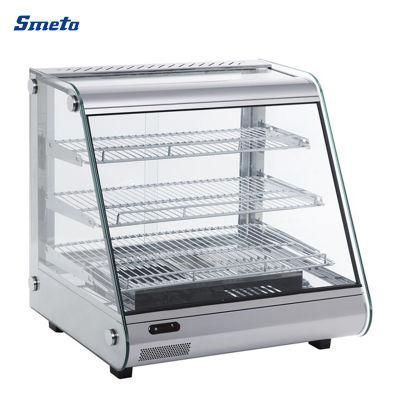 26 Inches Width Electric Cake Snack Warmer Display Hot Food Glass Showcase