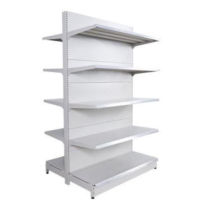 Supermarket Double Side Metal Shelves Display Rack Gondola Shelf