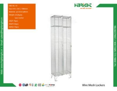 Wire Mesh Double Door Steel Staff Locker