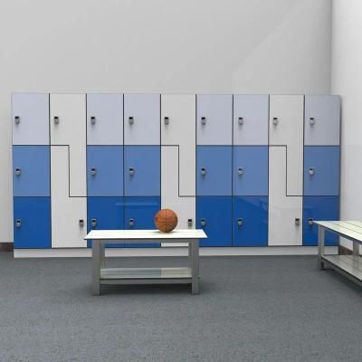 Customized Size Color Z Shape Storage High Pressure Laminate Locker, Factory Direct Selling Z Shape Storage High Pressure Laminate Locker/