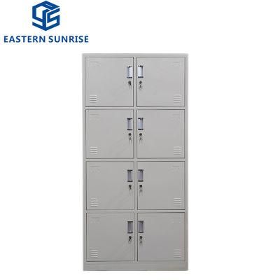 4 Tier 8 Compartments Grey Locker