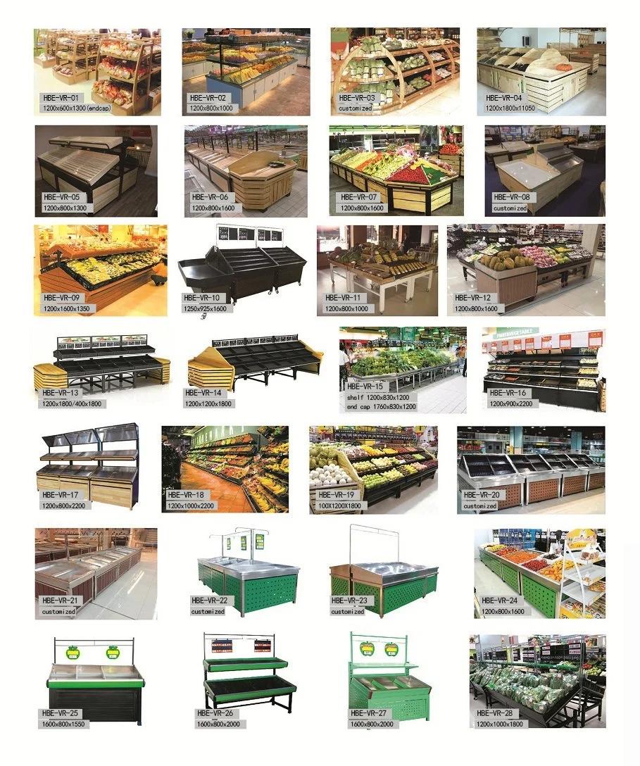 Supermarket Store Rack Fruit and Vegetable Display Rack