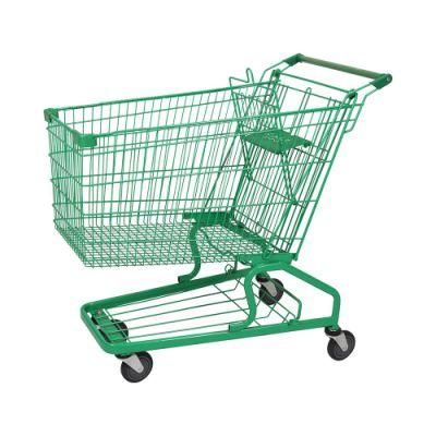 Customized High Capacity 240L German Metal Shopping Cart Trolley