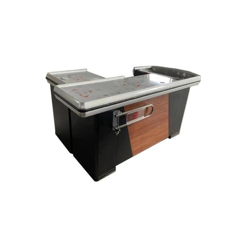 Low Price Cash Checkout Counter Table, Supermarket Design Cashier Desk