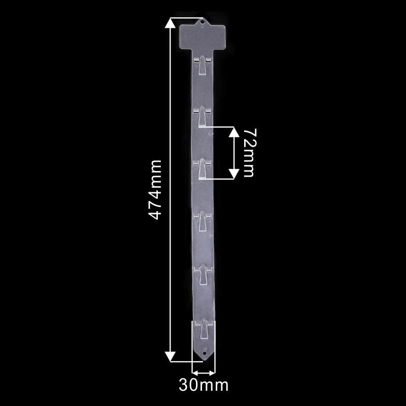 Factory Price Supermarket Clear Plastic Shelf Display Clip Strip