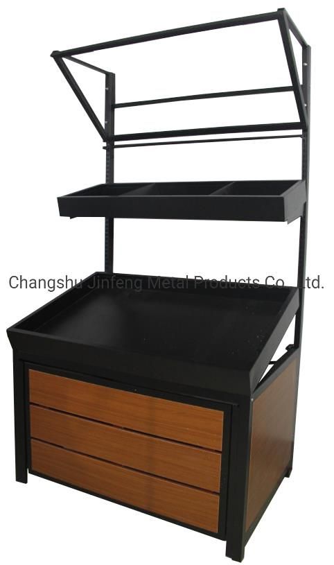 Supermarket Shelf Vegetable and Fruit Display Stand