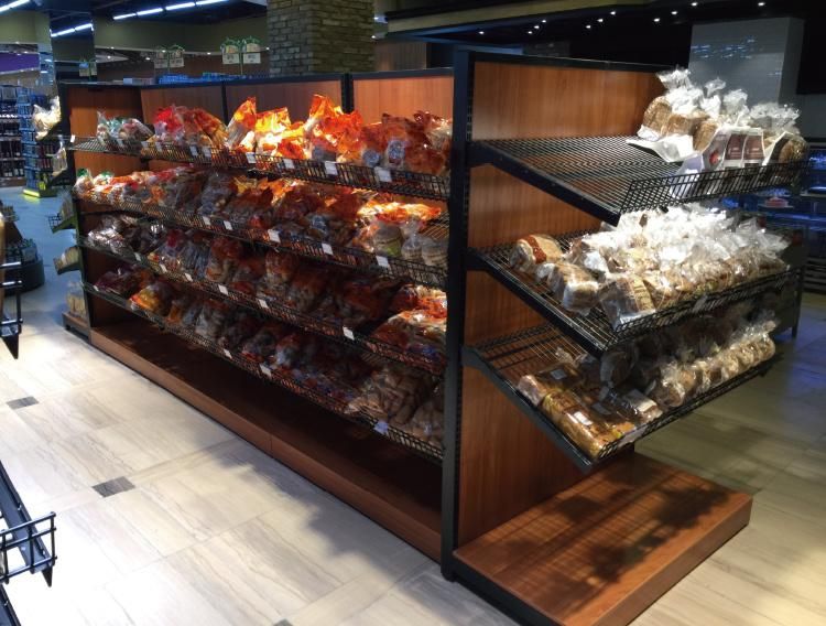Stylish Non-Refrigerated Barkey Showcase Commercial Bread Display Cabinet