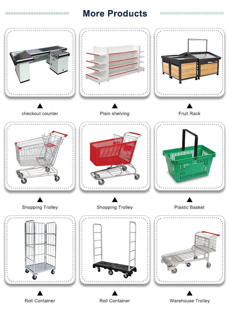 China-Made Supermarket Shopping 150L Metal Cart with Child Seat