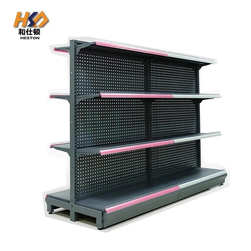 Convenience Store Stand Shelving Supermarket Racks Metal Display Shelf