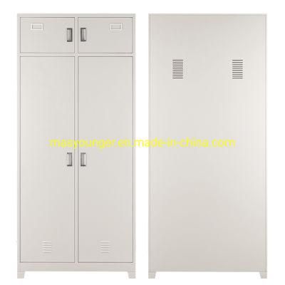 Two Drawer with Lock Drawer Military Steel Officer Almirah Closet