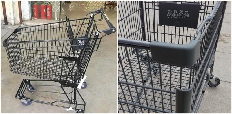New Style 60L Asian Style Folding Cart Supermarket Shopping Trolley