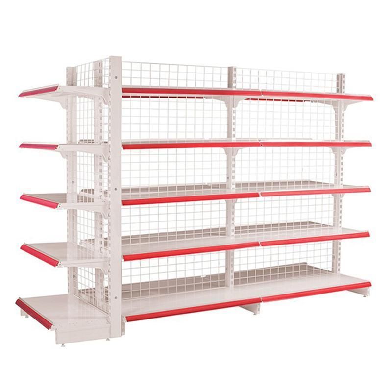 Supermarket Shelf Advertising Gondola Retail Shop Shelving Display Steel Rack