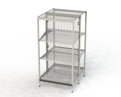 Supermarket Heavy Duty Island Outrigger Display Gondola Shelving