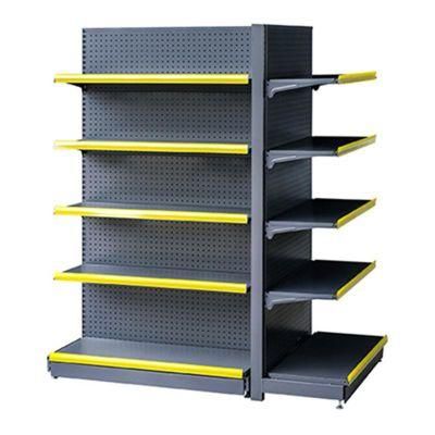 New Type Retail Modern Fancy Store Metal Wood Supermarket Shelf