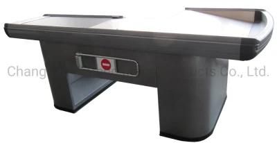 Retail Store Electric Checkout Counter with Conveyor Belt Jf-Cc-102