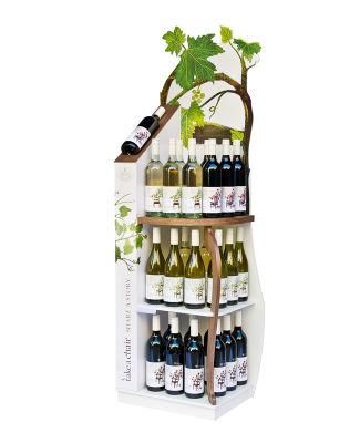 Wood Display Racks with Branch for Wine Display