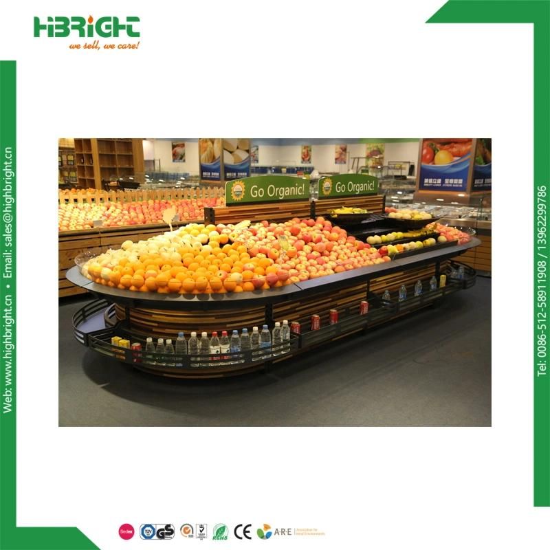 High Quality Supermarket Fruit and Vegetable Display Rack