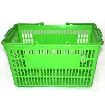 Plastic Supermarket Unfolding Shopping Basket