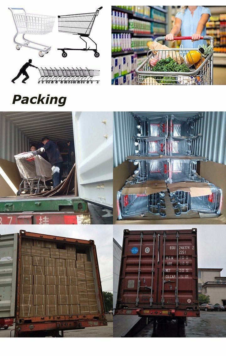 High Quality 4 Wheels Heavy Duty Cargo Trolley Cart