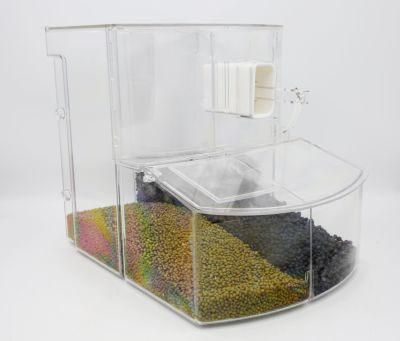 Environmental Polycarhonate Body Merchandising Display Bins with Scoop