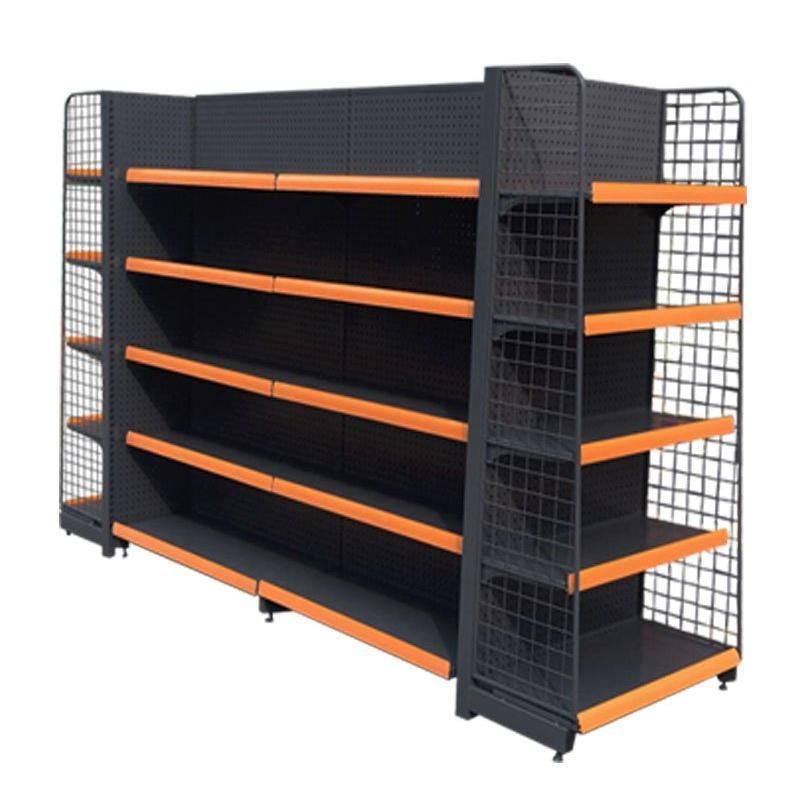 Supermarket Shelves Racking Stand Cold-Rolled Shelf Multi-Layers Gondola