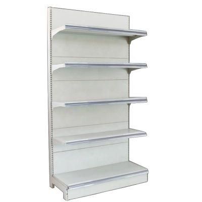 Durable Supermarket Fixture Punched Holes Display Rack Shelving