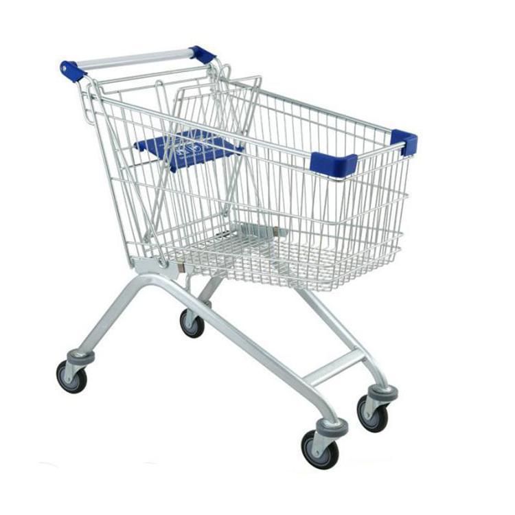 Hypermarket European Style 60-240L Supermarket Shopping Trolley Cart