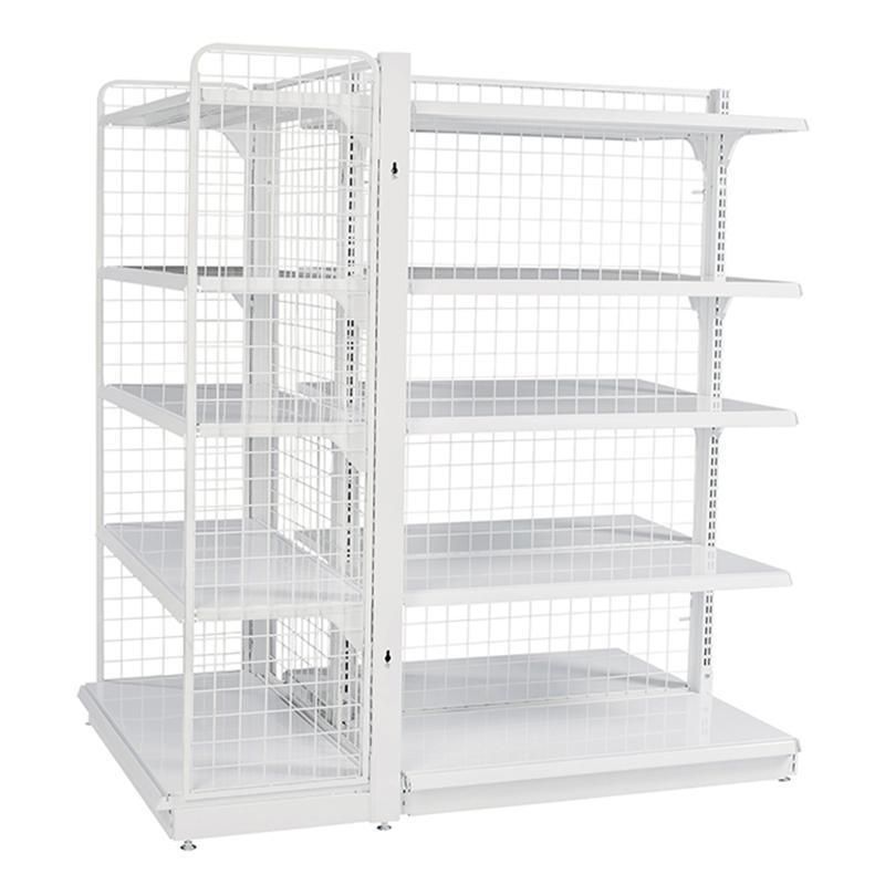 Supermarket Shelf Advertising Gondola Retail Shop Shelving Display Steel Rack