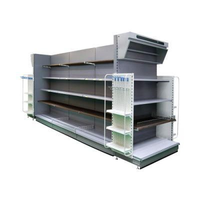 Heavy Duty Four Column Style Hypermarket Display Rack