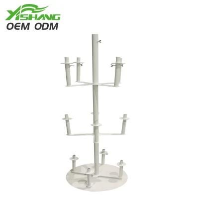 Professional Custom Rotatable Metal Wig Display Stand / Holder / Rack