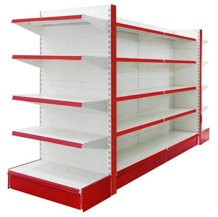 Manufacturer Supplier Metal Gondola Display Racks Supermarket Shelves